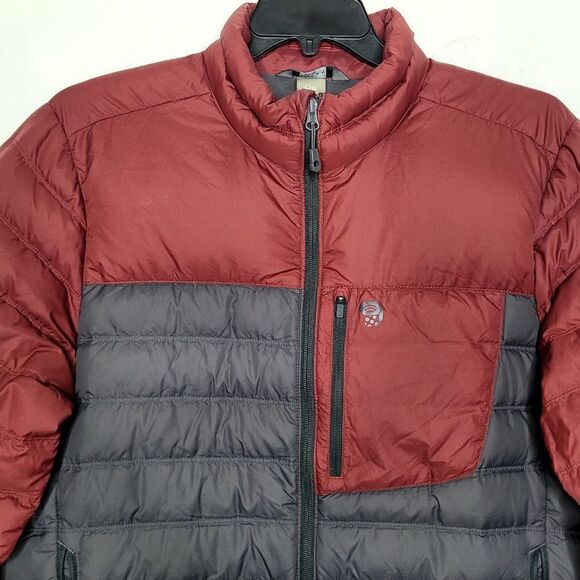 Mountain Hardwear Duck Down Colorblock Puffer Coat Size Large - Picture 2 of 14